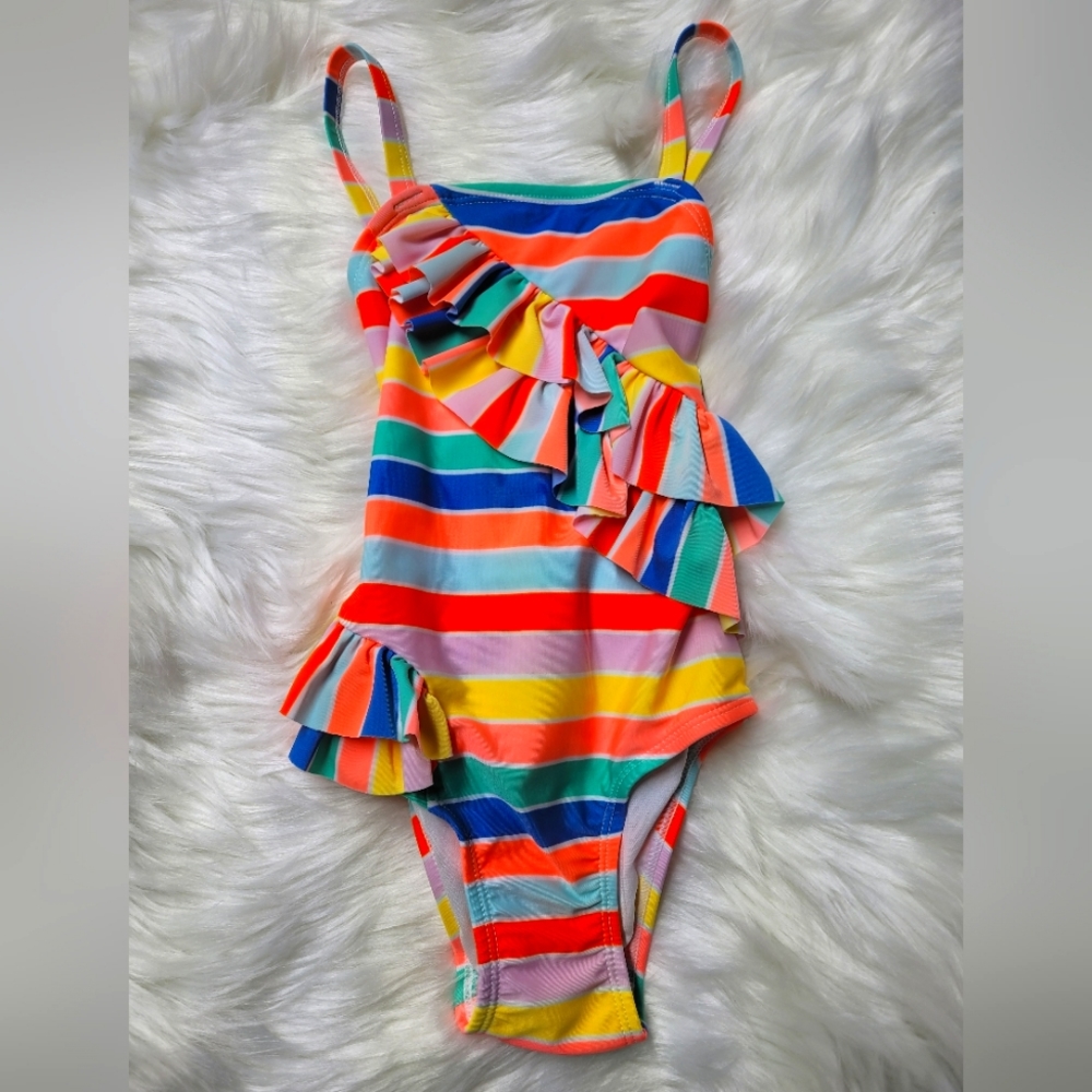 Striped Kids Swim Suit